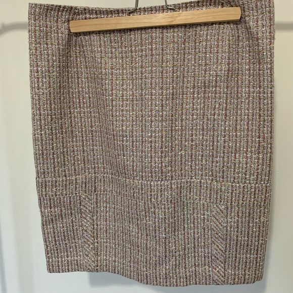Jil Sander mini skirt tweed preppy chic couture mini - Picture 4 of 8